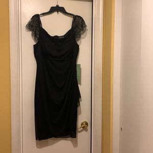 Dressy cold shoulder dress